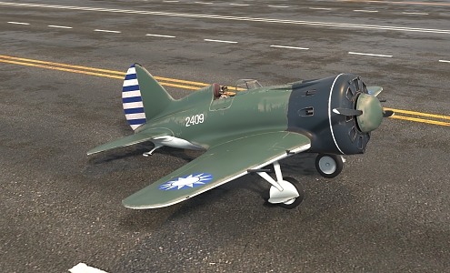 I16 Fighter I16 Bomber World War II Aircraft 3d model