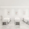 Modern Minimalist Light Luxury Beauty Skincare Salon Storefront Design With Fresh Green Plants Decoration