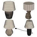 Quiet and Ancient Style Table Lamp 3d model