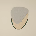 Modern Minimalist Wall Decor with Layered Geometric Shapes and Textured Neutral Tones