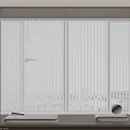 Adjustable Window Blinds For Light Control In Modern Home Interior 3d model