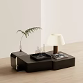 Coffee table combination lamp 3d model