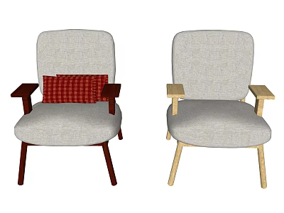 Nordic Single Sofa USA 3d model Nordic Single Sofa USA 3d model