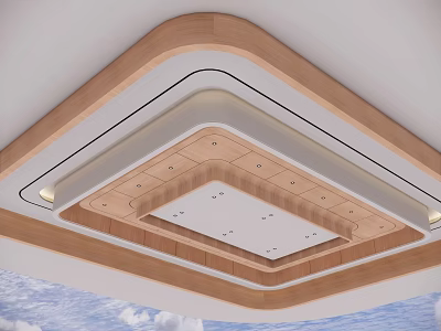 Modern Ceiling Waiting Hall Ceiling 3d model