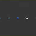 Bus Large Bus CMB Medium Van Large Van Bus School Bus Van Box Car 3d model
