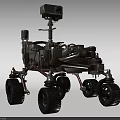 Detailed Mars Rover Model Featuring Scientific Instruments Large Wheels And Mechanical Structure