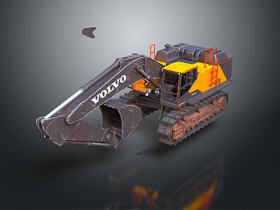 Shovel, shovel, shovel, excavator, excavator, large excavator, mining excavator, mining excavator, mining machine 3d model