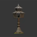 Traditional Multi layered Tower Shaped Ornament Decorative Piece Set With Carved Square Base