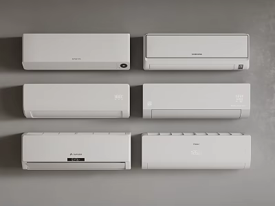 modern indoor air conditioner wall-mounted air conditioner 3d model