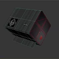 ROG SOLO Gaming PC Case with Black Red Modern Design and Ventilation Grilles