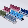 Colorful Public Chairs With Modern Design For Public Spaces And Waiting Areas