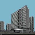 Birds Eye View Planning For Modern High Rise Residential Buildings With Architectural Layout