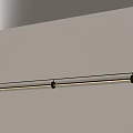 Modern Linear Pendant Light With Sleek Metal Design And Soft Illumination For Interior