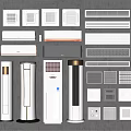 Different Types of Air Conditioner Fans Including Wall Mounted Floor Standing and Cabinet Models