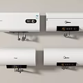 Household Electric Water Heaters Wall Mounted White Midea Haier Digital