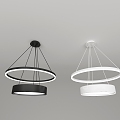 Modern minimalist chandelier 3d model