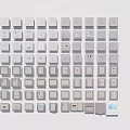 Modern switch switch panel combination socket switch socket combination access card but telephone network socket light combination 3d model