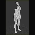 Stylish Black Mesh Bodysuit With Bodycon Design Front And Side View