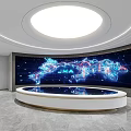 Modern Reception Area Design With Wooden Desk Office Chairs And Bookshelves In Contemporary Office