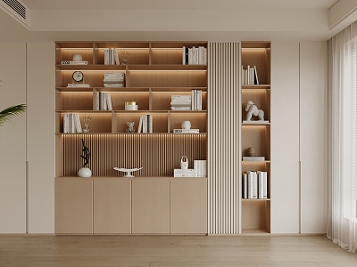 Modern bookcase model