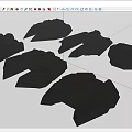Science fiction mechanical parts spacecraft shape hard surface combination 3d model