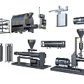 Various Types of Industrial Equipment Including Processing Machinery and Mechanical Devices