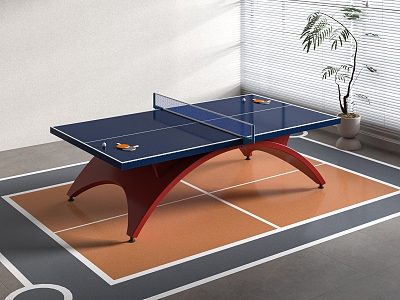 Ball Equipment Table Tennis Table Tennis Table Tennis Table 3d model