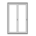 Modern sliding window glass window double opening window 3d model