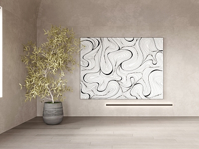 Quiet Wind Decorative Painting model