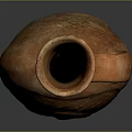 Handmade Terracotta Jug With Orange Red Color Textured Surface And Carved Patterns