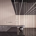 Modern Front Desk Sales Office Reception 3d model