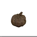 Handcrafted Woven Pumpkin Ornament Made with Natural Twigs and Traditional Weaving Pattern