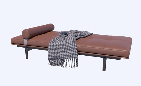 Modern Bed End Stool Sofa Bench Footrest Bed End Stool 3d model