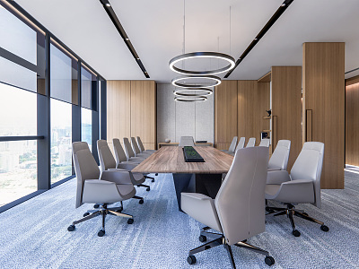 Modern Conference Room Conference Table Office Furniture Chandelier Conference model