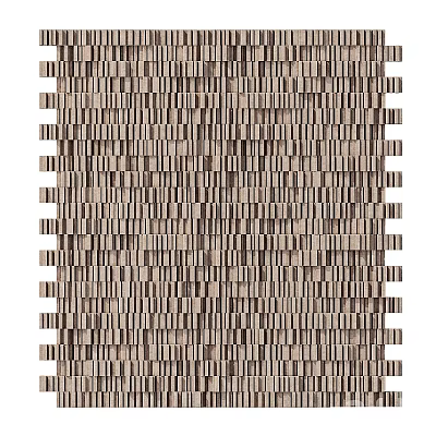 Modern Wooden Slat Accent Wall Design With Natural Wood Texture And Vertical Patterns 3d model