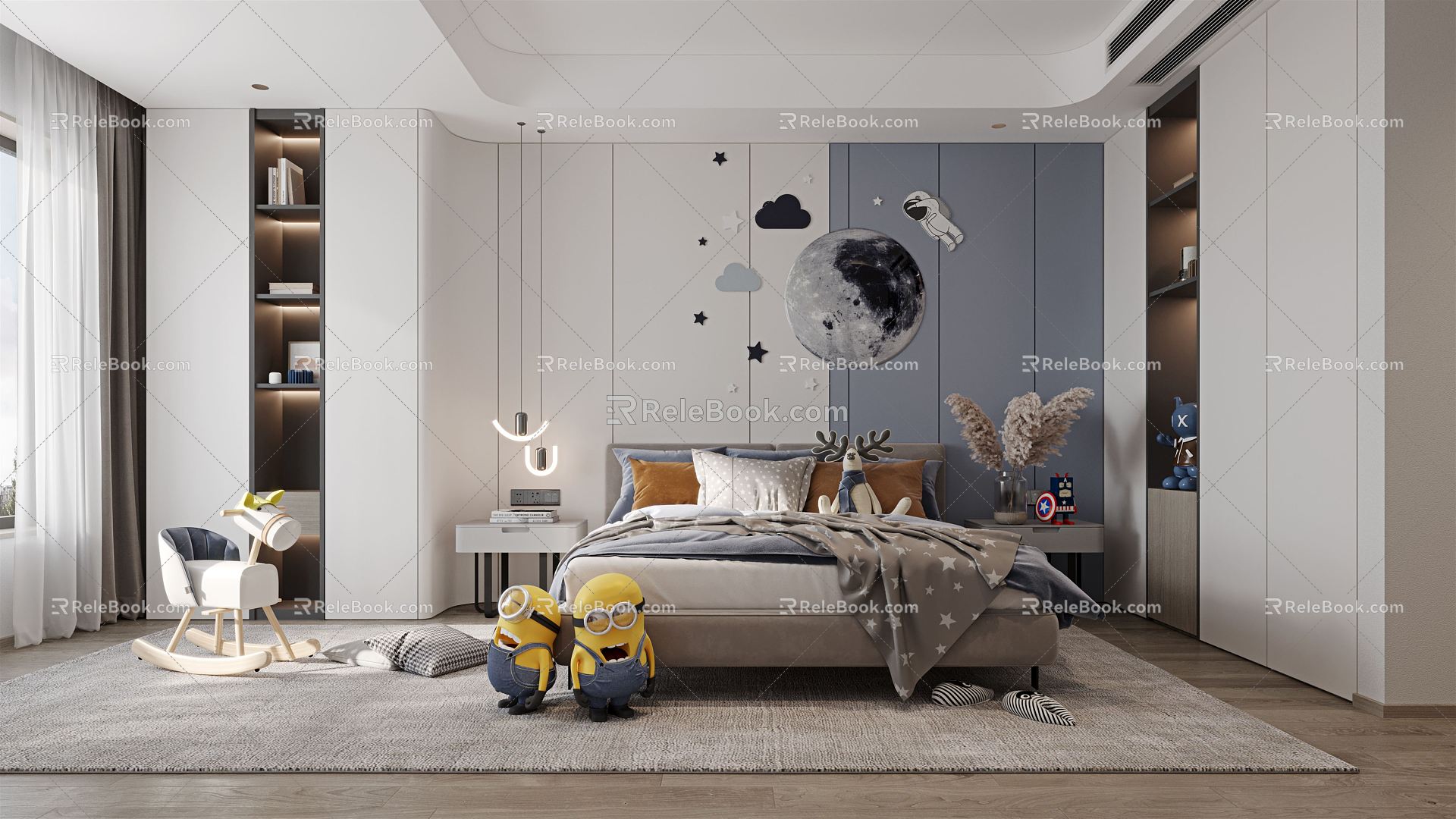 Modern Children's Room 3d model