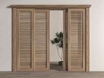 Lustre sliding door 3d model