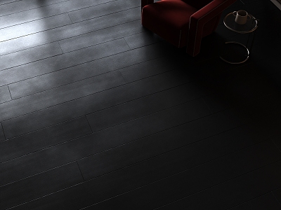 Black Wood Floor Mountain Wood Floor 3d model