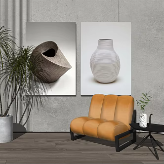 Modern single sofa 3d model