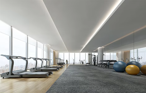Modern Gym 3d model
