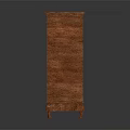 Elegant Wooden Entryway Side Cabinet With Carved Double Doors And Storage Design