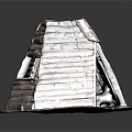 Stacked Wooden Log Conical Building With Circular Base And Rustic Design