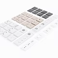 Modern switch socket switch 3d model