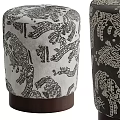 Modern Sofa Stool Low Stool Round Stool 3d model