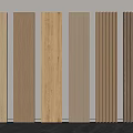 Wooden Wainscoting With Various Textures And Colors 3d model
