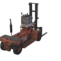 Heavy Duty Industrial Forklift With Cab Forks And Lifting Mechanism For Material Handling