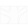 Urban Plaza Landscape With Aerial View Geometric Pavement Curved White Lines and Green Lawns