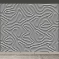 3D Textured Wall Panel With Wave Pattern For Modern Interior Design
