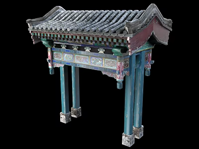 Chinese archway 3d model