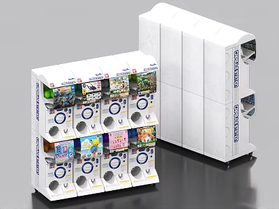 Entertainment Appliances Game Station Vending Machine With Multiple Compartments And Modern Design 3d model